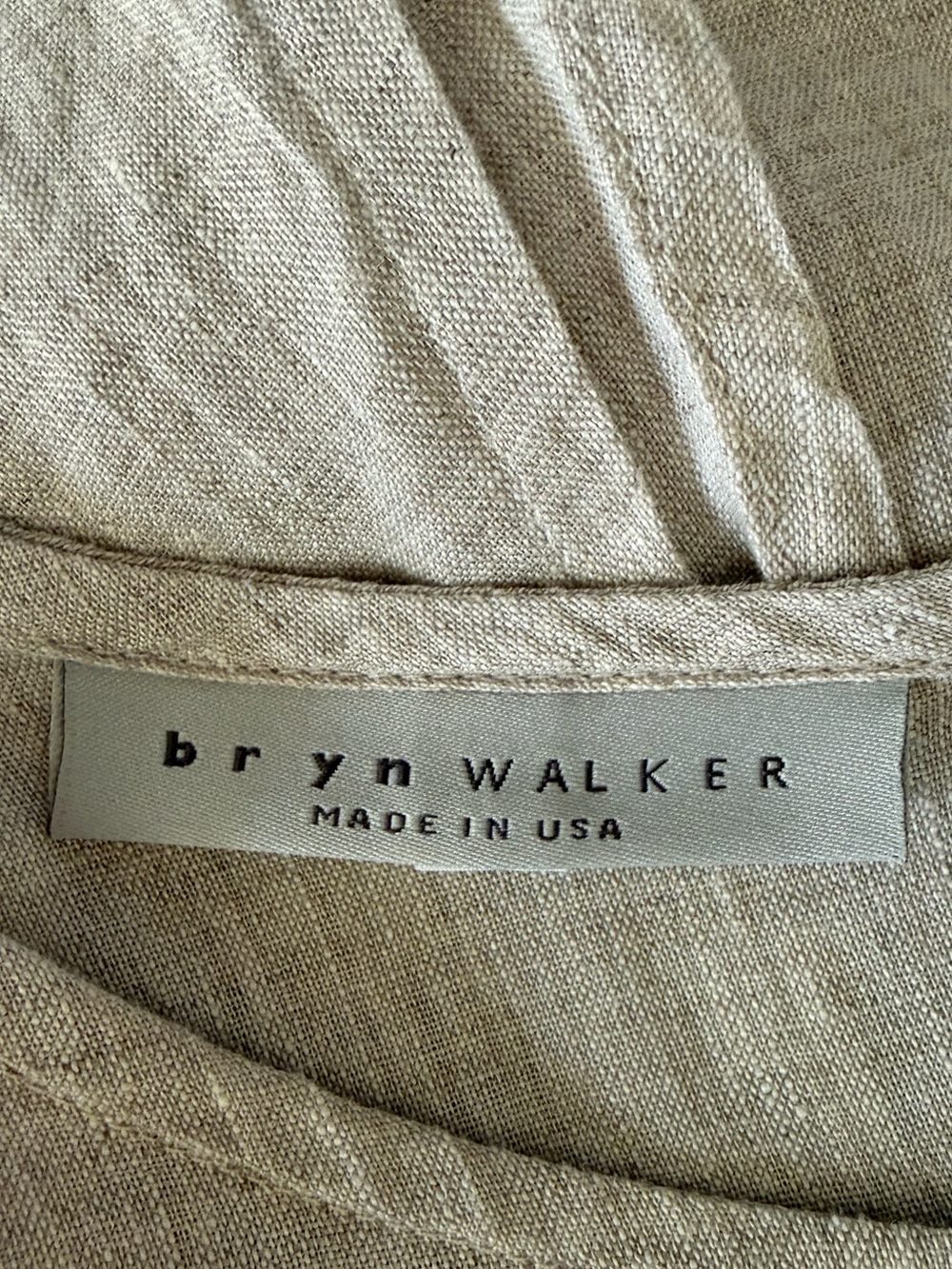 BRYN WALKER 100% Linen Boho Lagenlook Minimalist Breathable Casual Tunic Size L - Picture 8 of 10